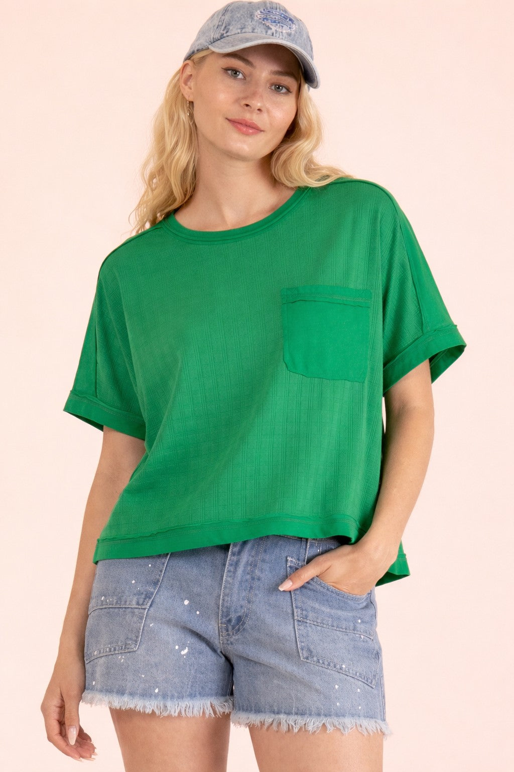 Casual Kelly Green Top