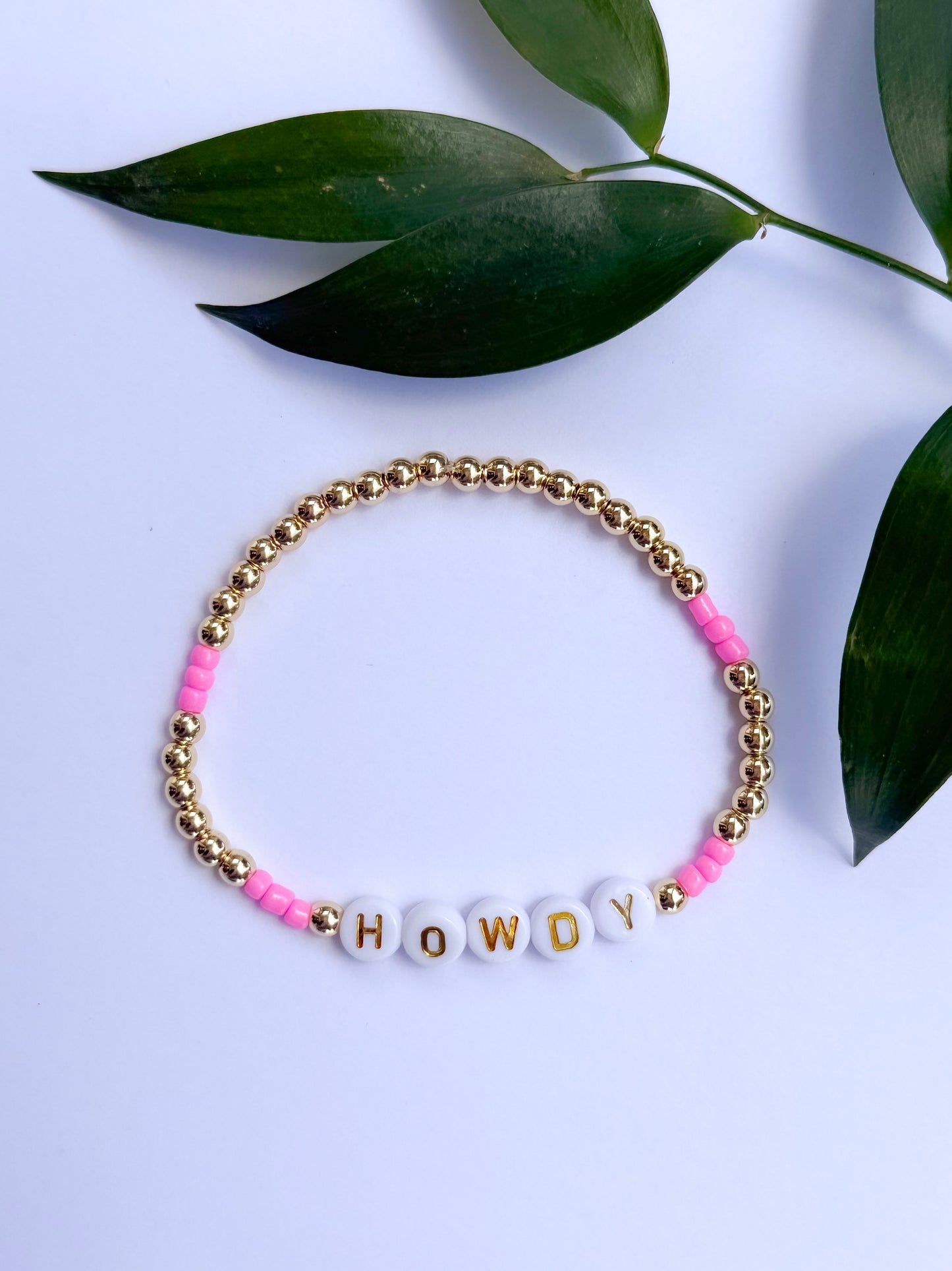 Pink HOWDY Bracelet