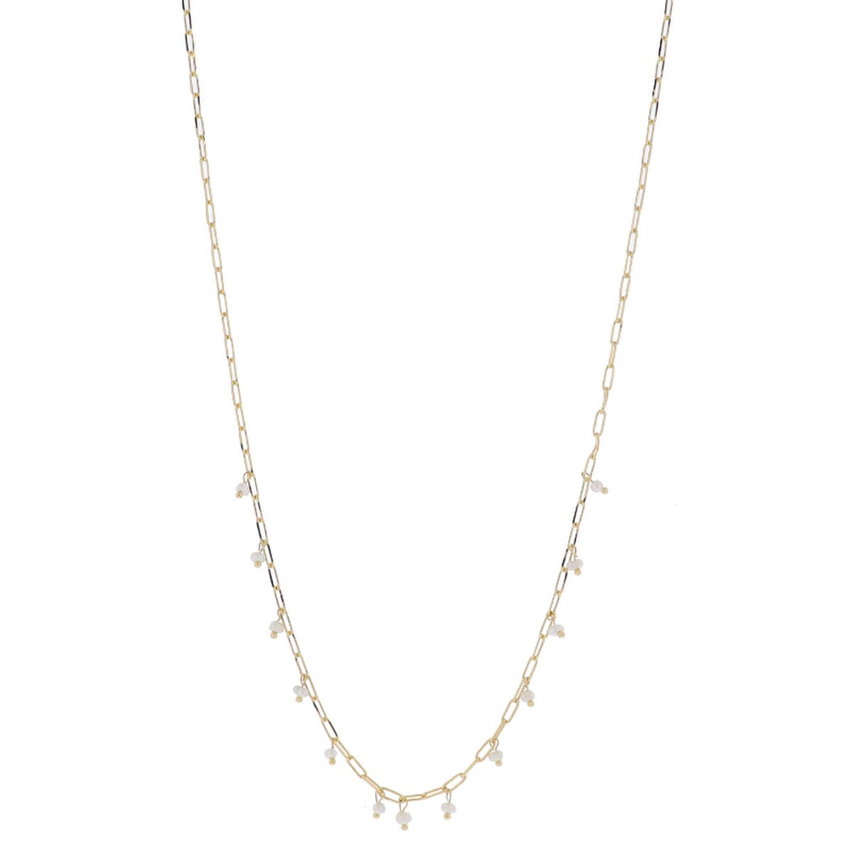 Pearl Dangles Gold Necklace