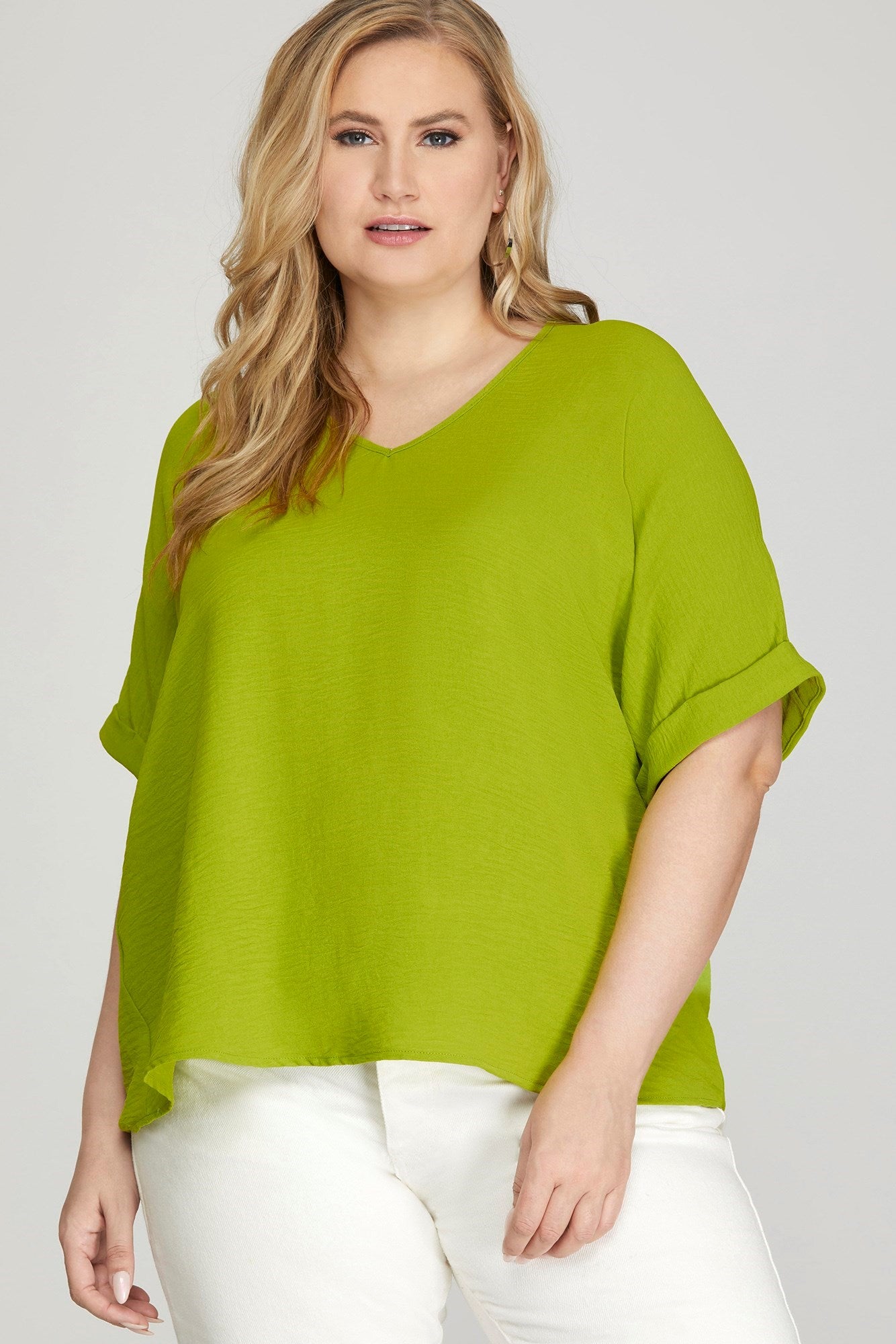 Chartreuse Basic Top