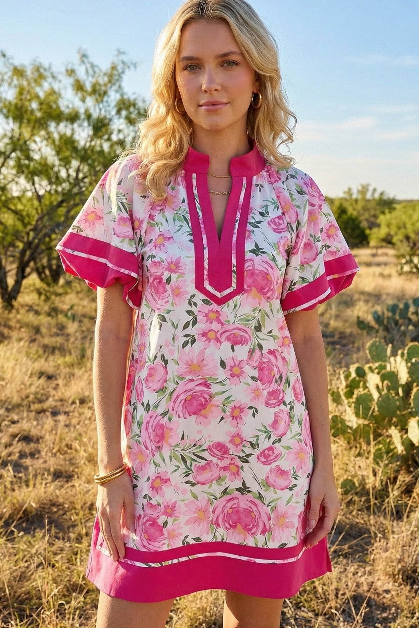 Pink Blooms Dress