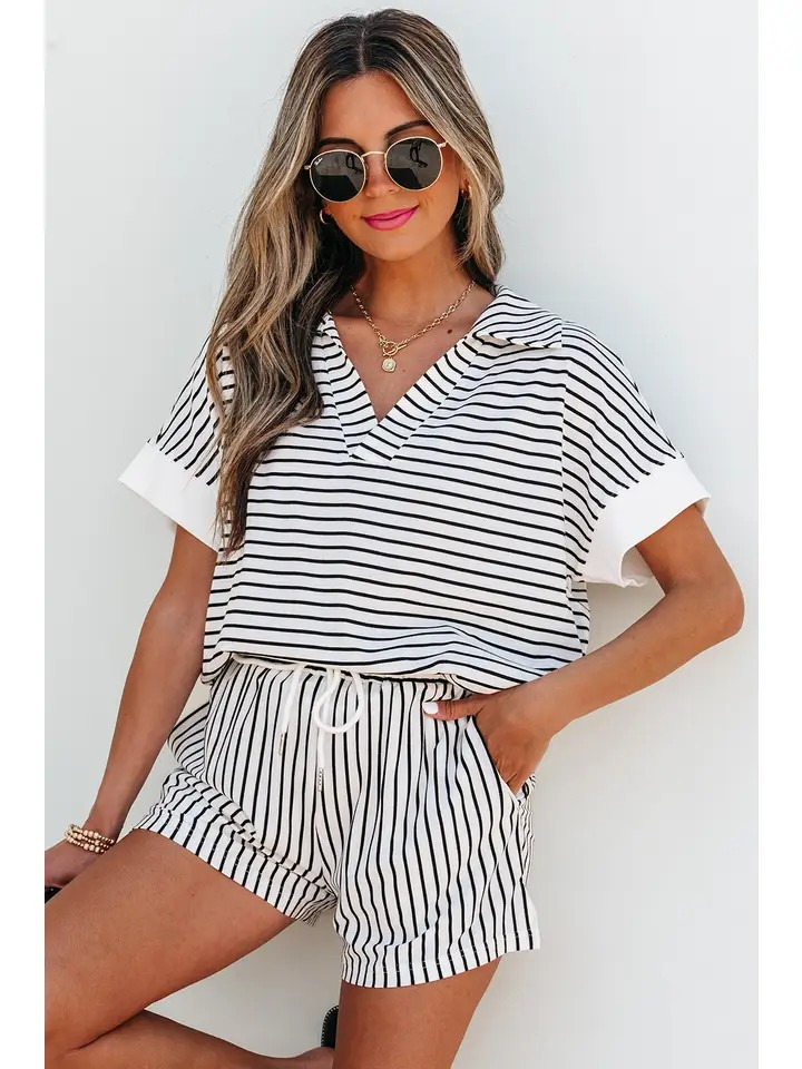 Black & White Stripe Set