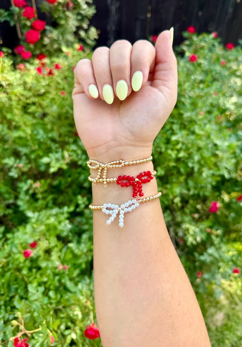 Beaded Bow Bracelet