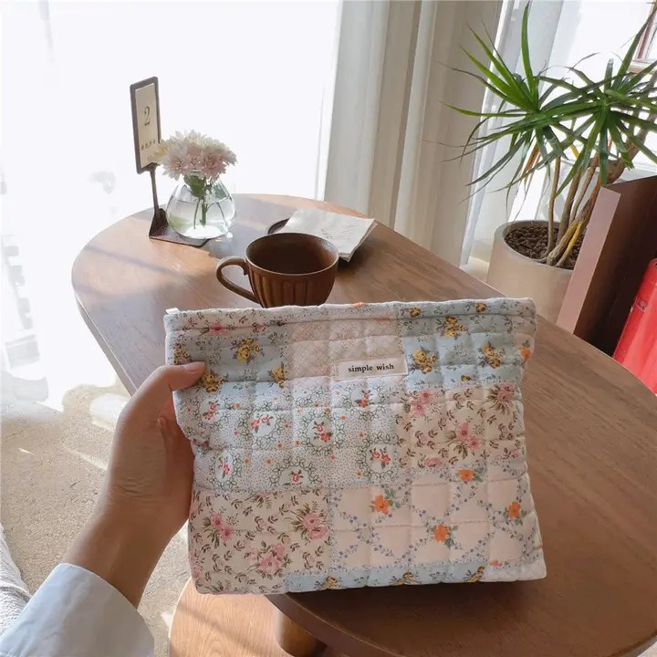Floral Print Makeup Bag