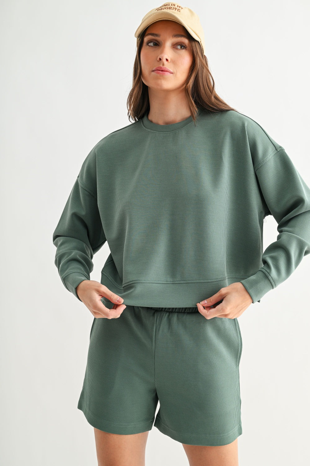 Eldergreen Shorts & Long Sleeve Set