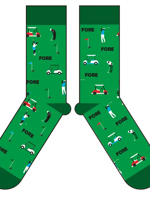 "Fore" Golf Socks