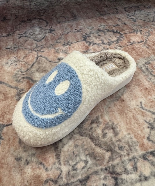 MIA Cozi Baby Blue Smiley Slipper