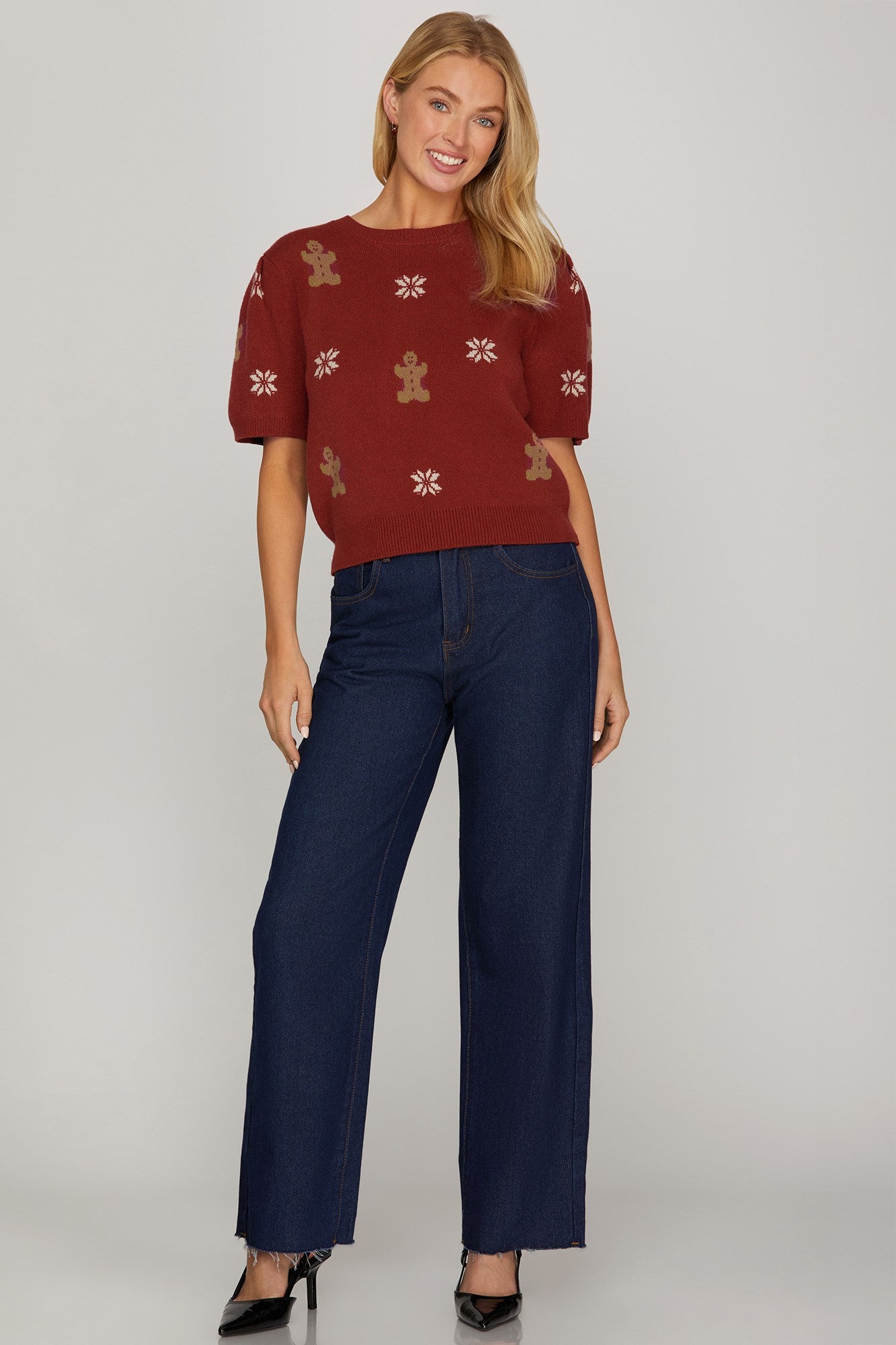 Gingerbread Sweater Top