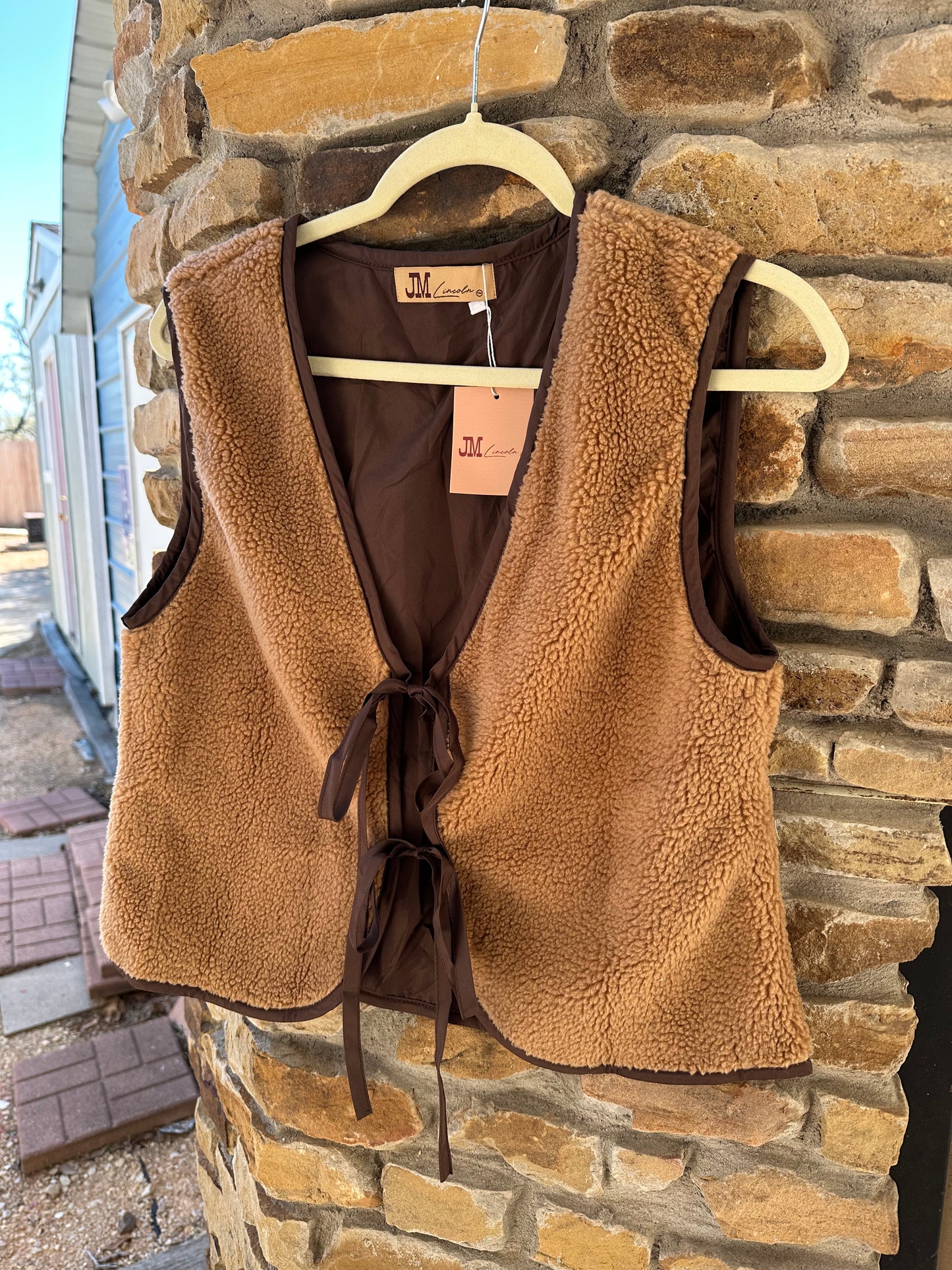 Sherpa Bow Tie Vest