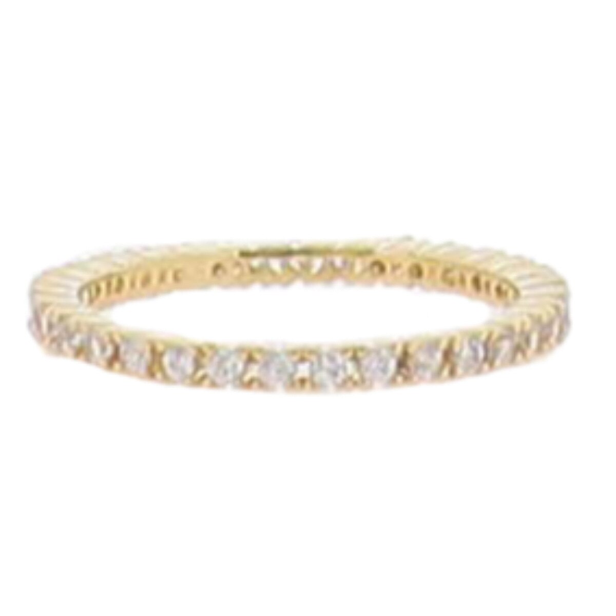 Crystal Inlayed Band Ring