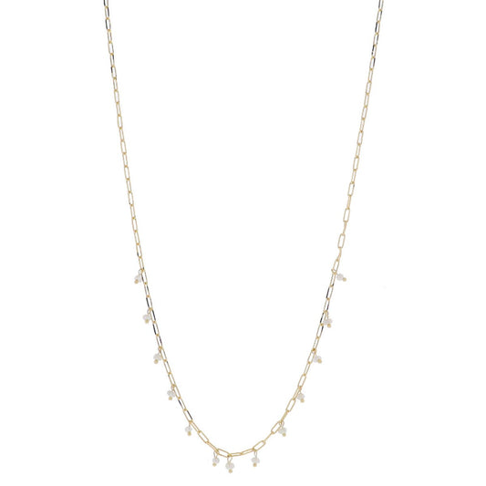 Pearl Dangles Gold Necklace