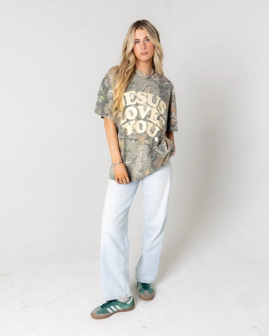 Jesus Loves You Camo T-Shirt