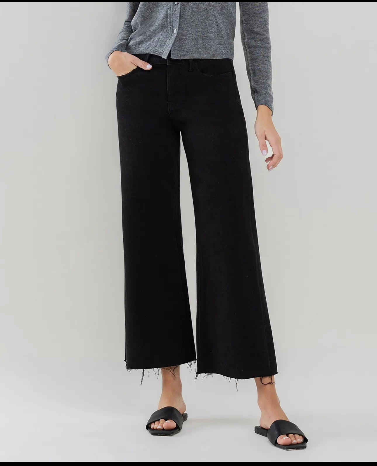 Vervet Jet Black Crop Pants