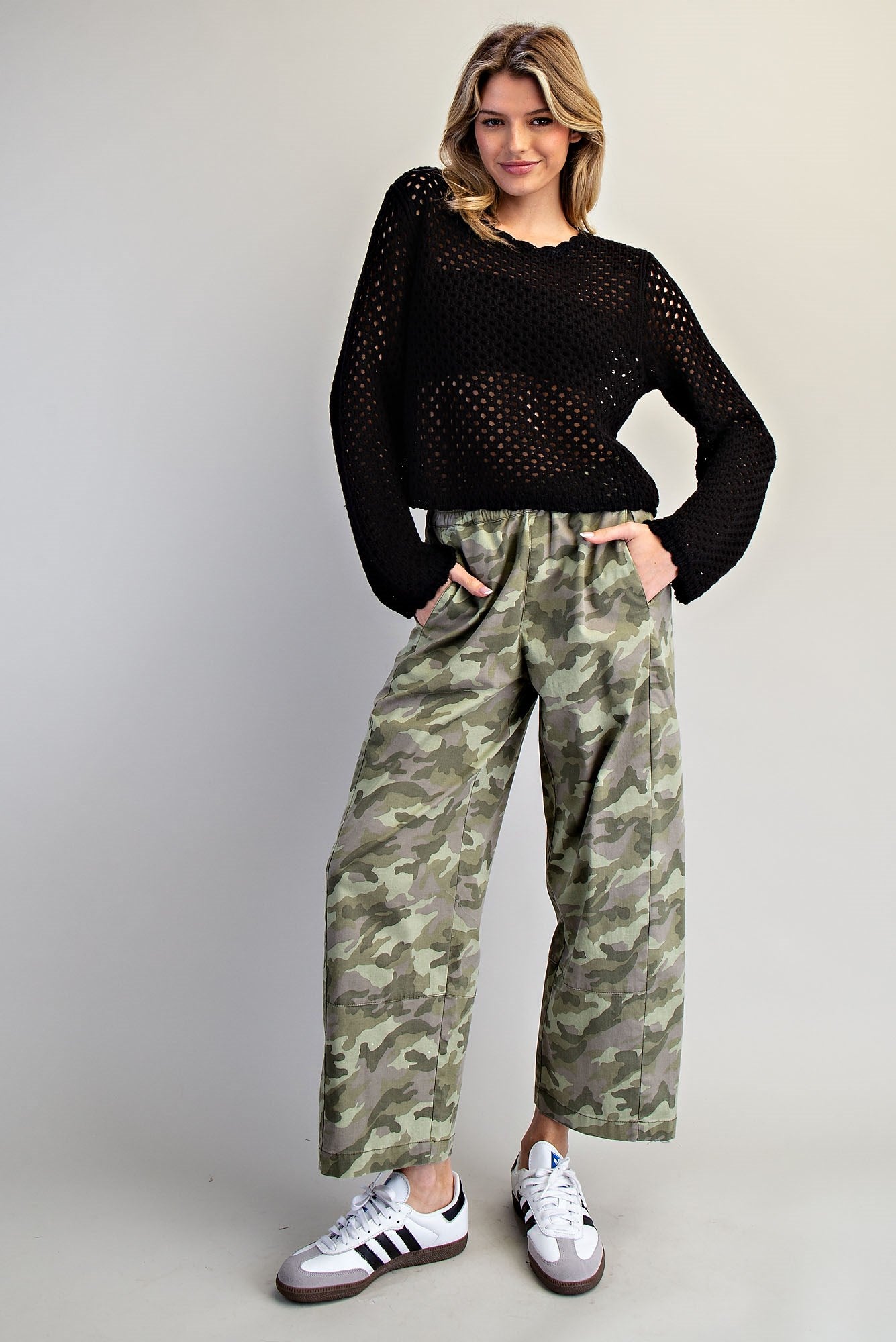 Military Wide Leg Pants