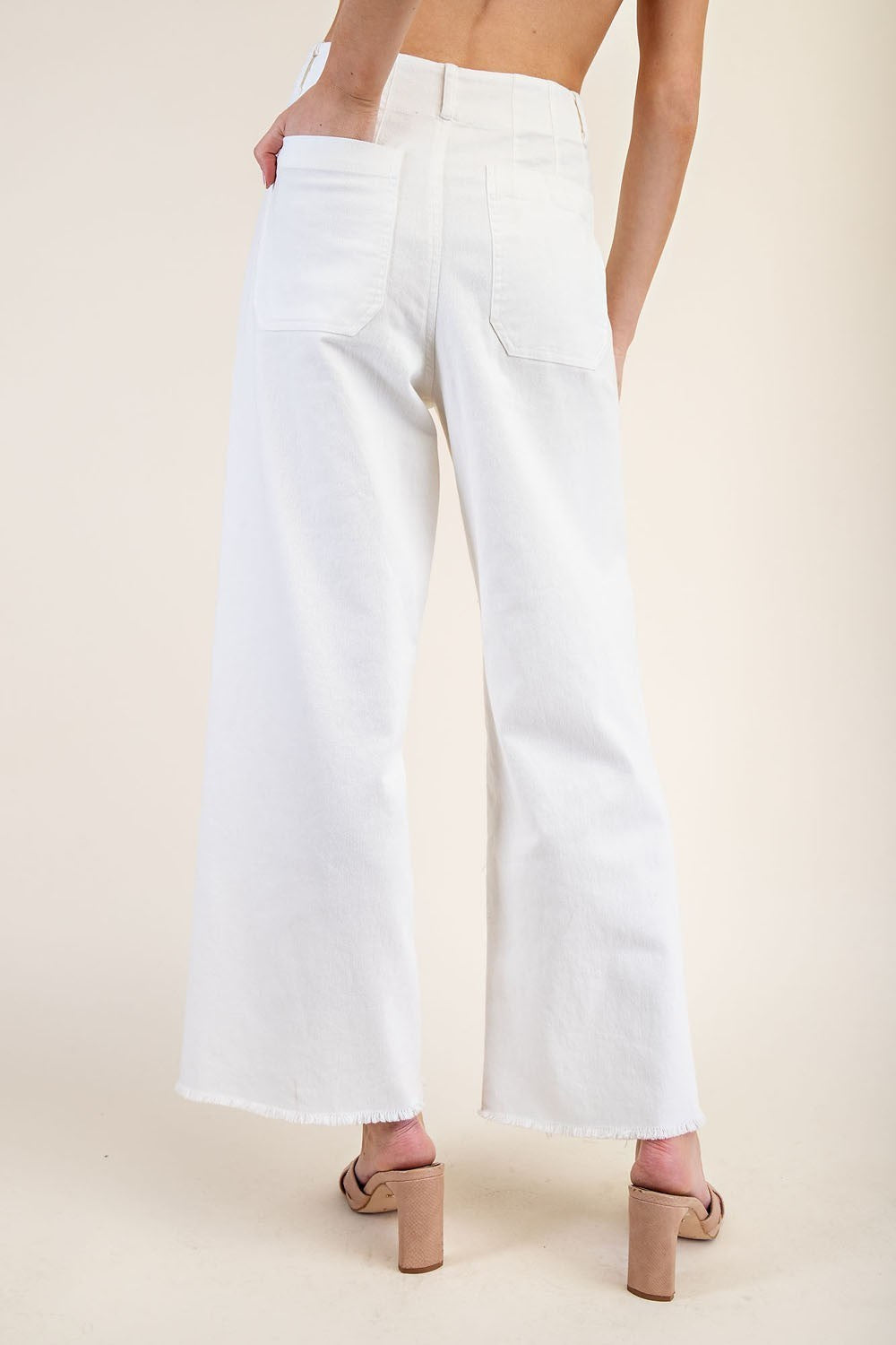White Straight Leg Pants