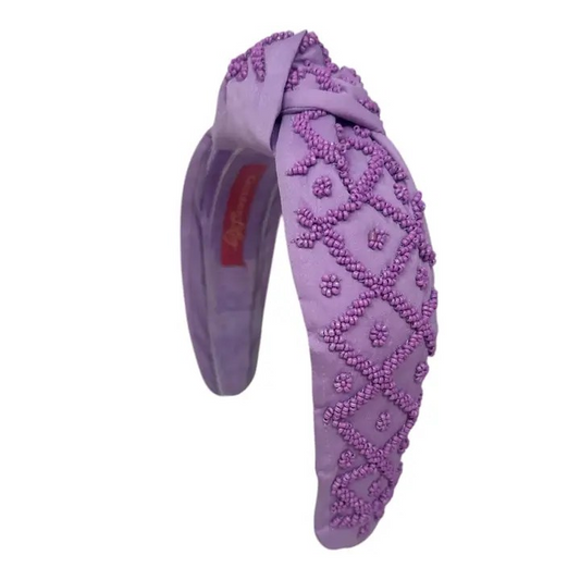 Purple Beaded Headband
