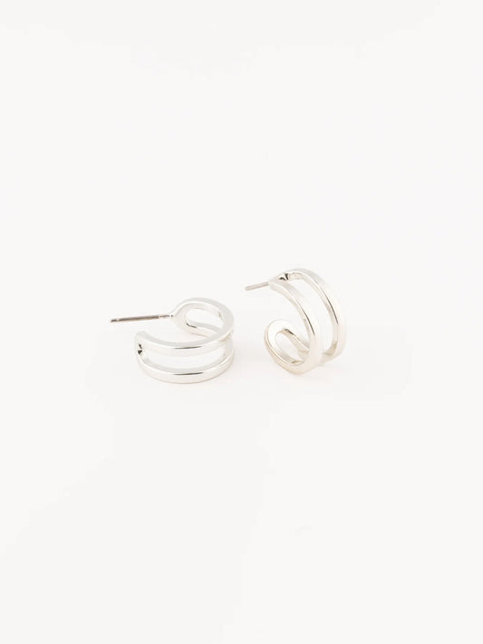 Raelynn Silver Hoops