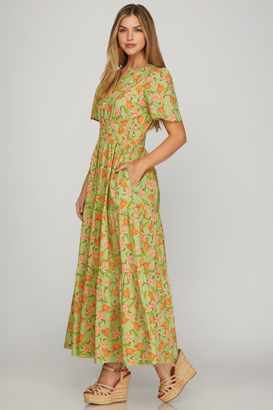 Field & Flowers Midi Dress