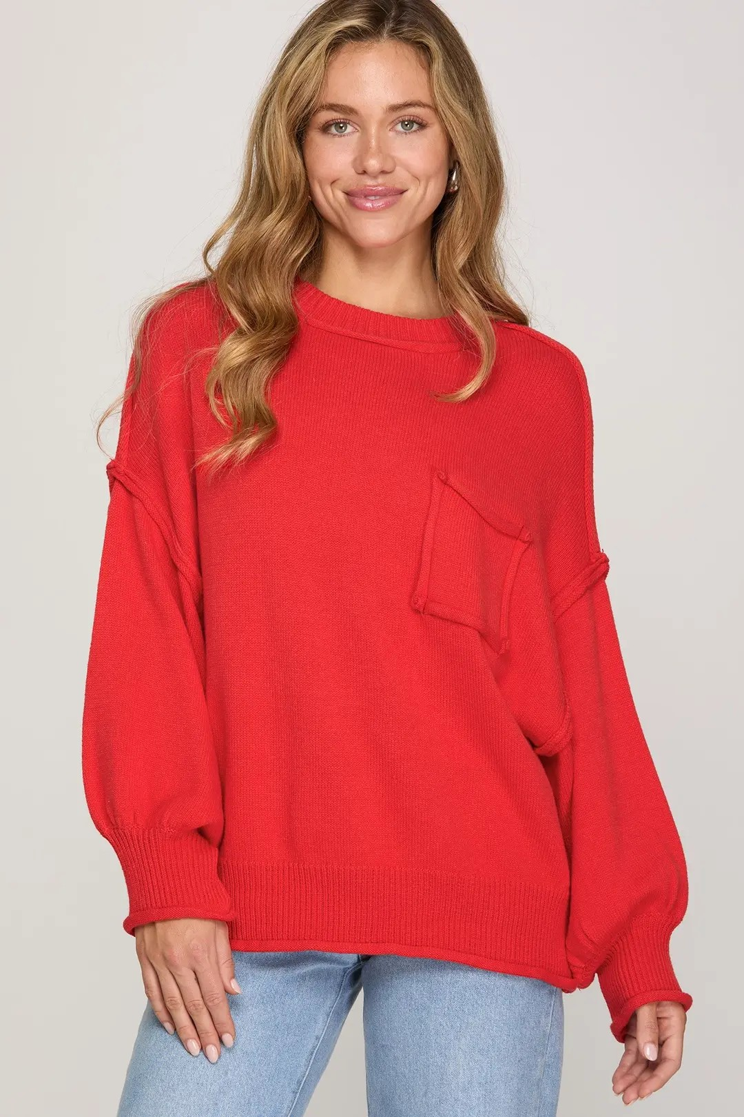 Cozy Red Sweater