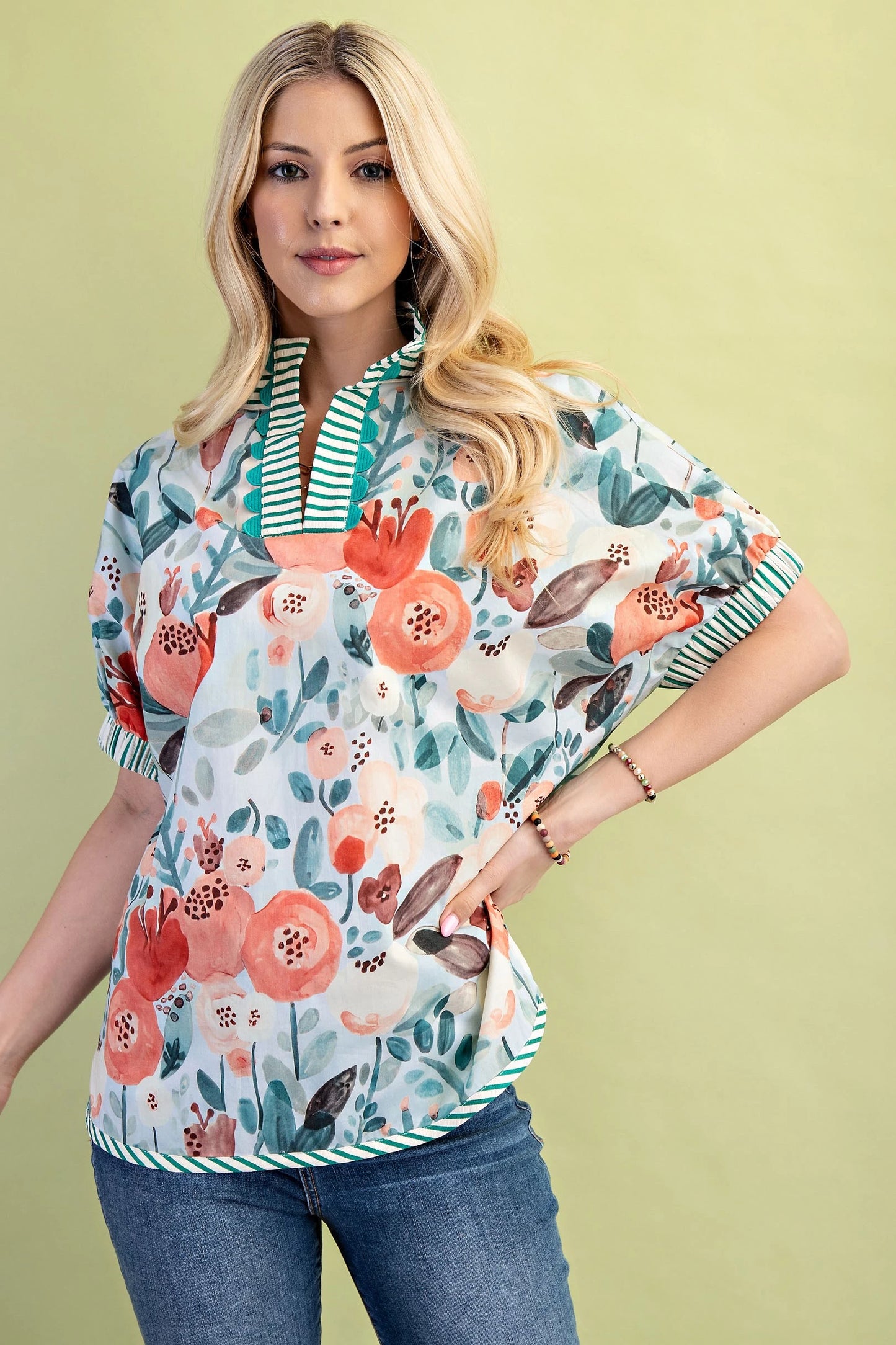 Spring Fling Floral Top