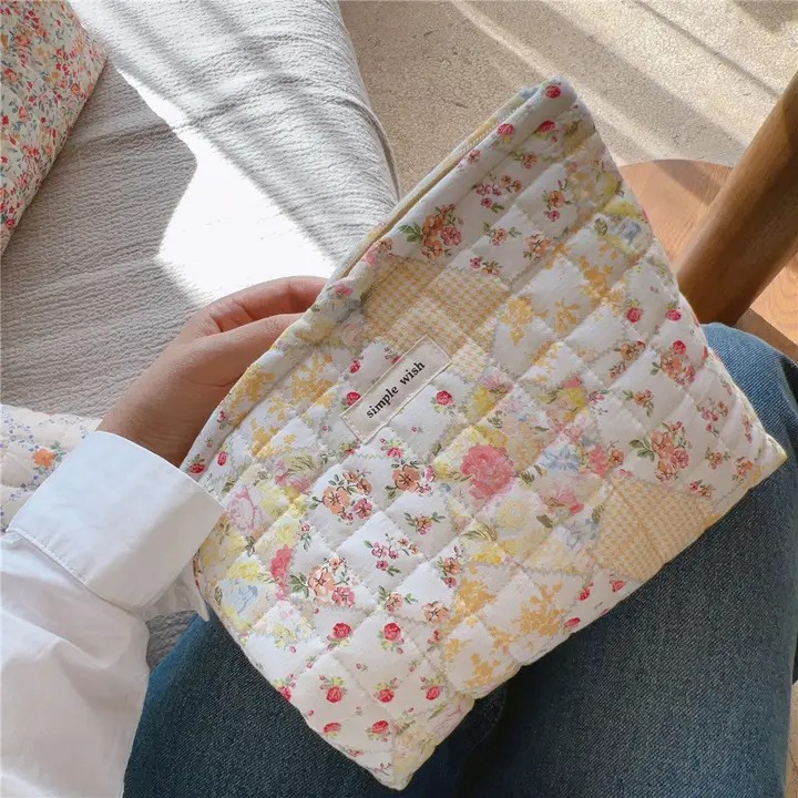 Floral Print Makeup Bag