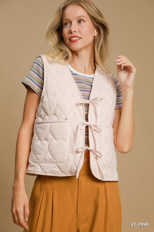 Heart Quilted Vest