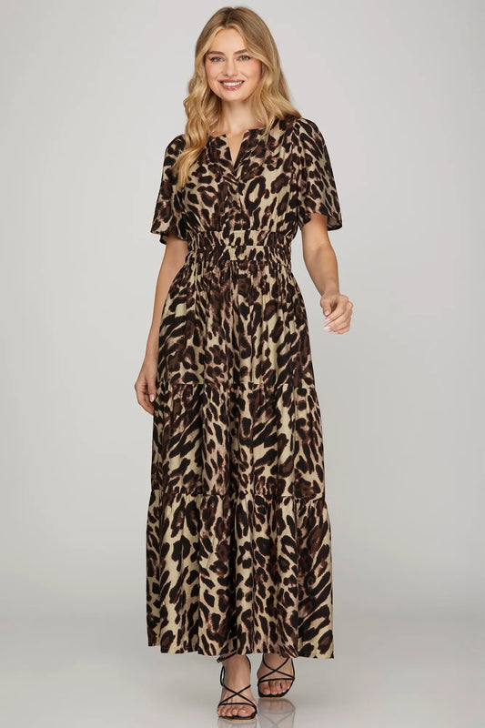 Love & Leopard Maxi Dress